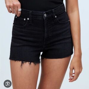 Madewell the Perfect Jean Shorts in black